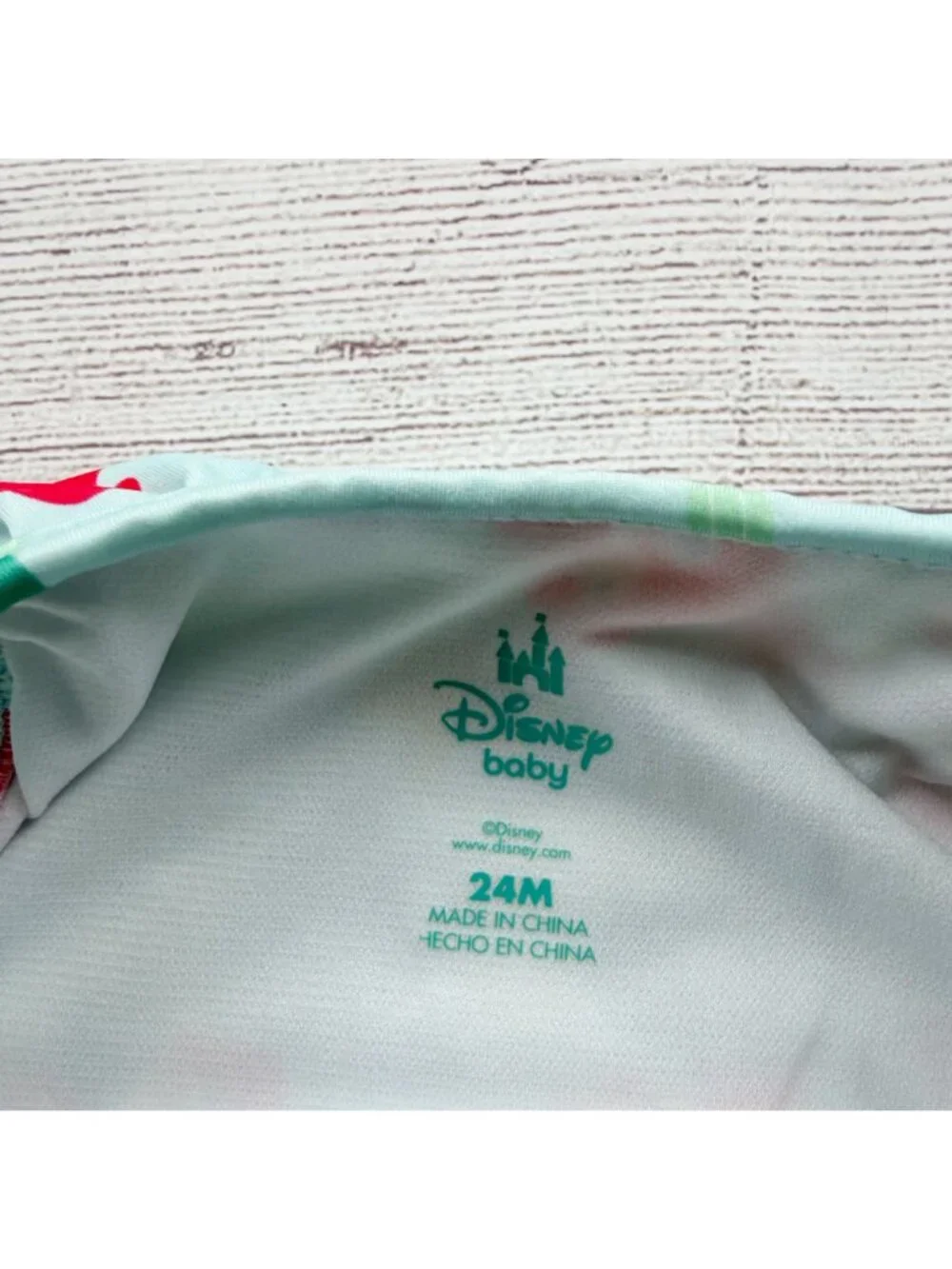 Disney Baby Ariel Little Mermaid Swimsuit Ruffle One Piece 18-24 Months